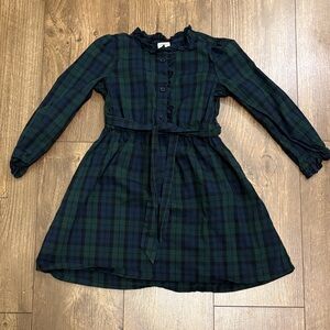 Crewcuts Plaid Dress - Navy and Green